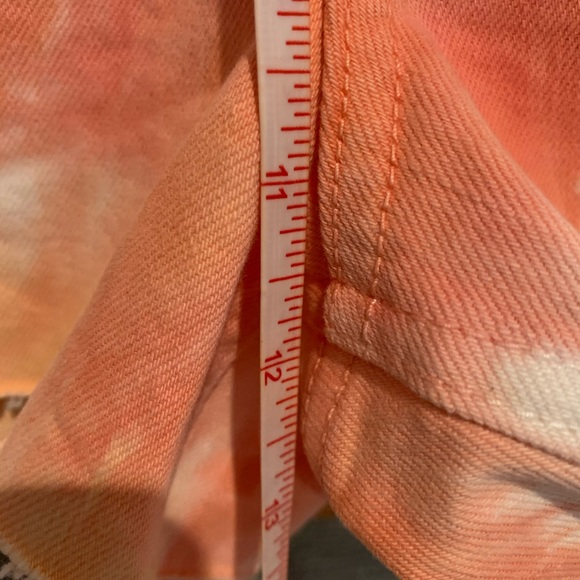 GAP Cheeky Short Orange Tye Dye Size 31 - Picture 10 of 11